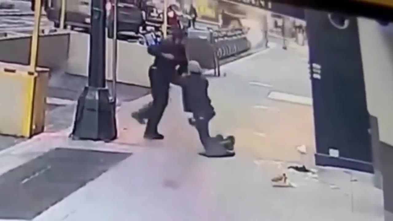 A homeless person robbed someone who helped him, Just as Mad Albright did to Serbia