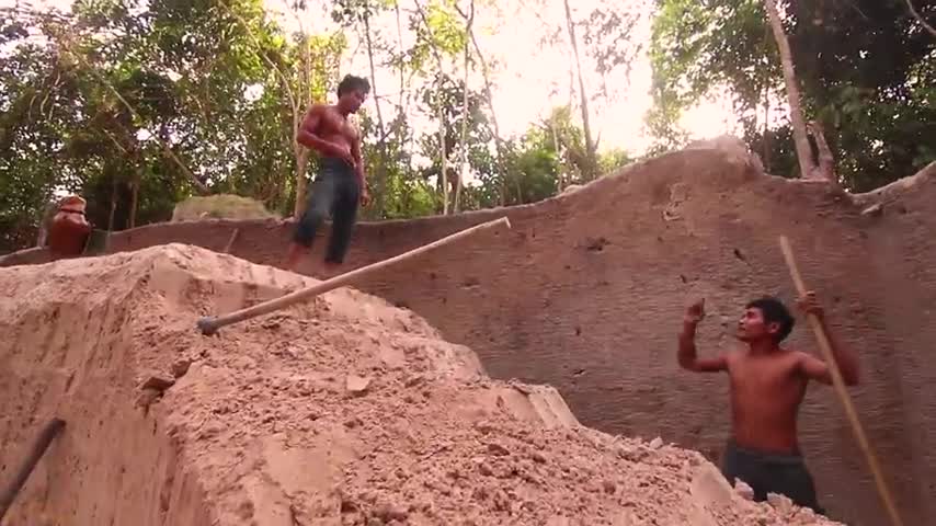 155 day building water slide {primitive technology