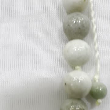 Handmade + Knotting Unique Necklace with Cloisonné Beads, Burmese Jade Tiger