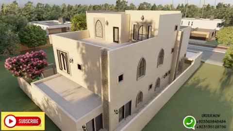 Arabic Classic Villa Design 3d __ Modern Design