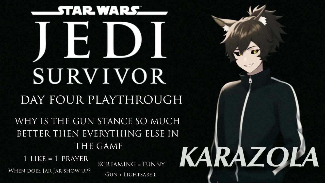 JEDI GUN SURVIVOR ( Star Wars: Jedi Survivor Day 4 PLAYTHROUGH) - KARAZOLA