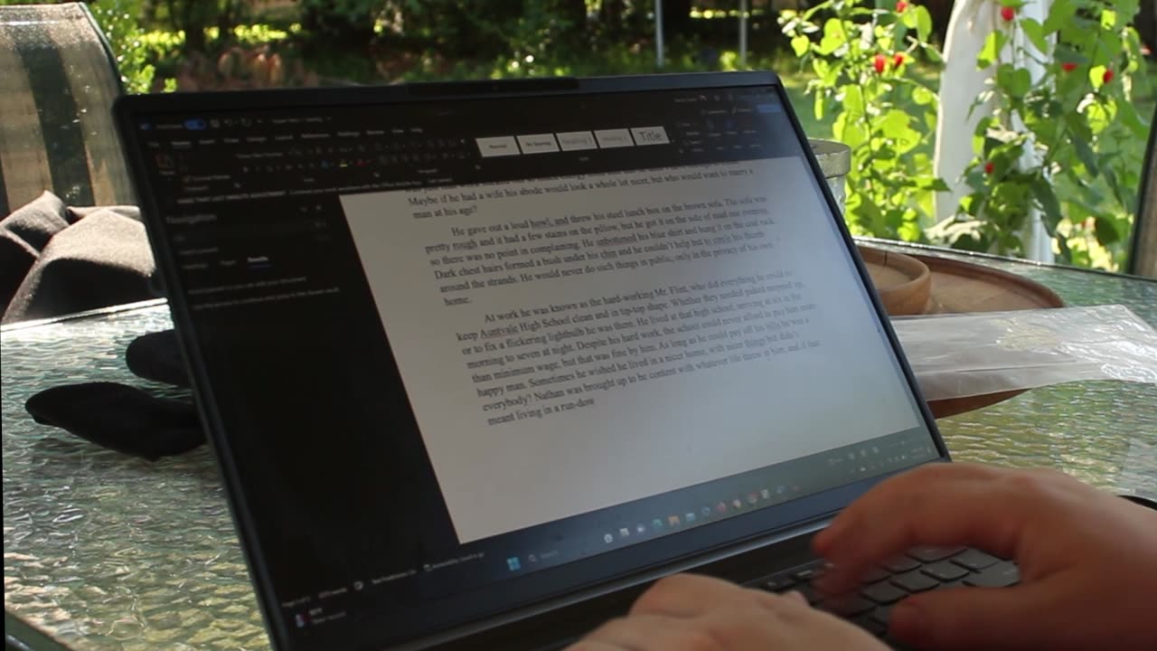 ASMR Typing Outside - No Talking