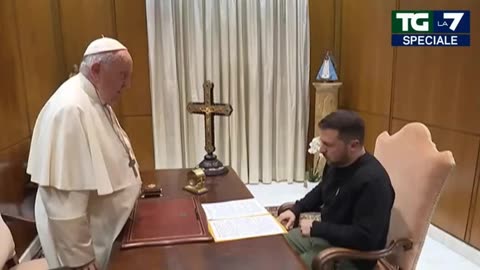 Zelensky meets the pope