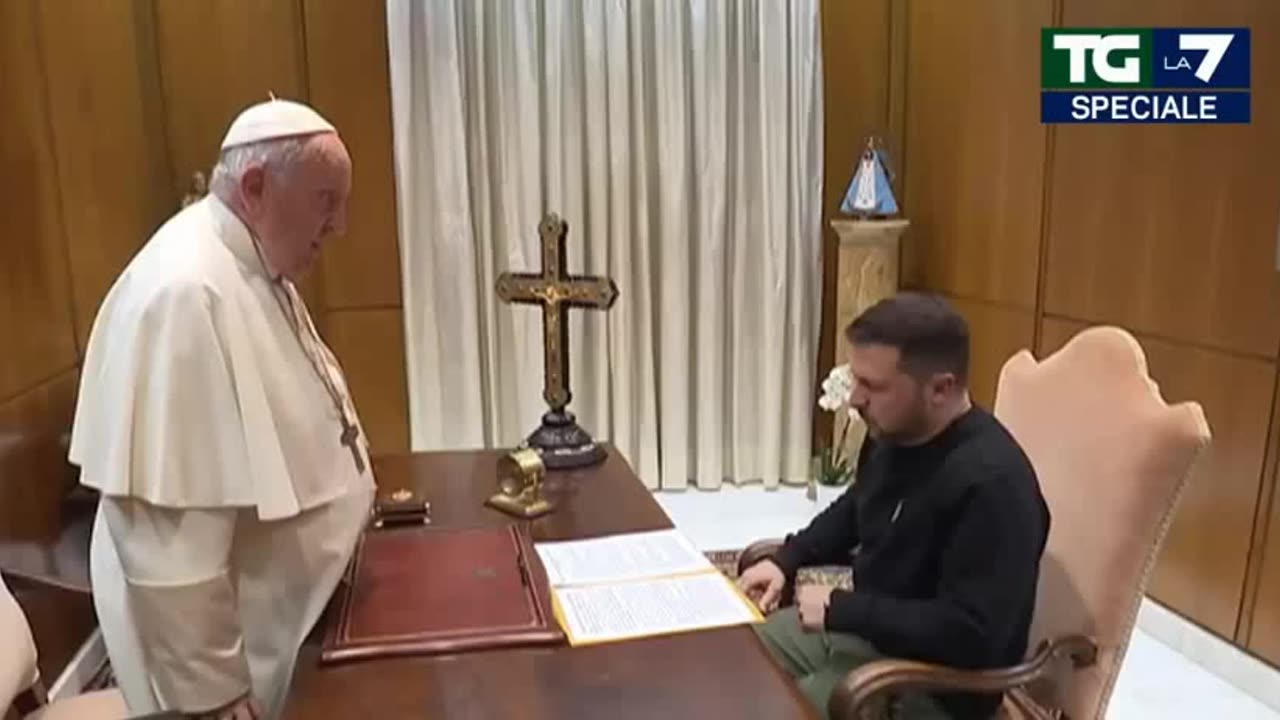 Zelensky meets the pope