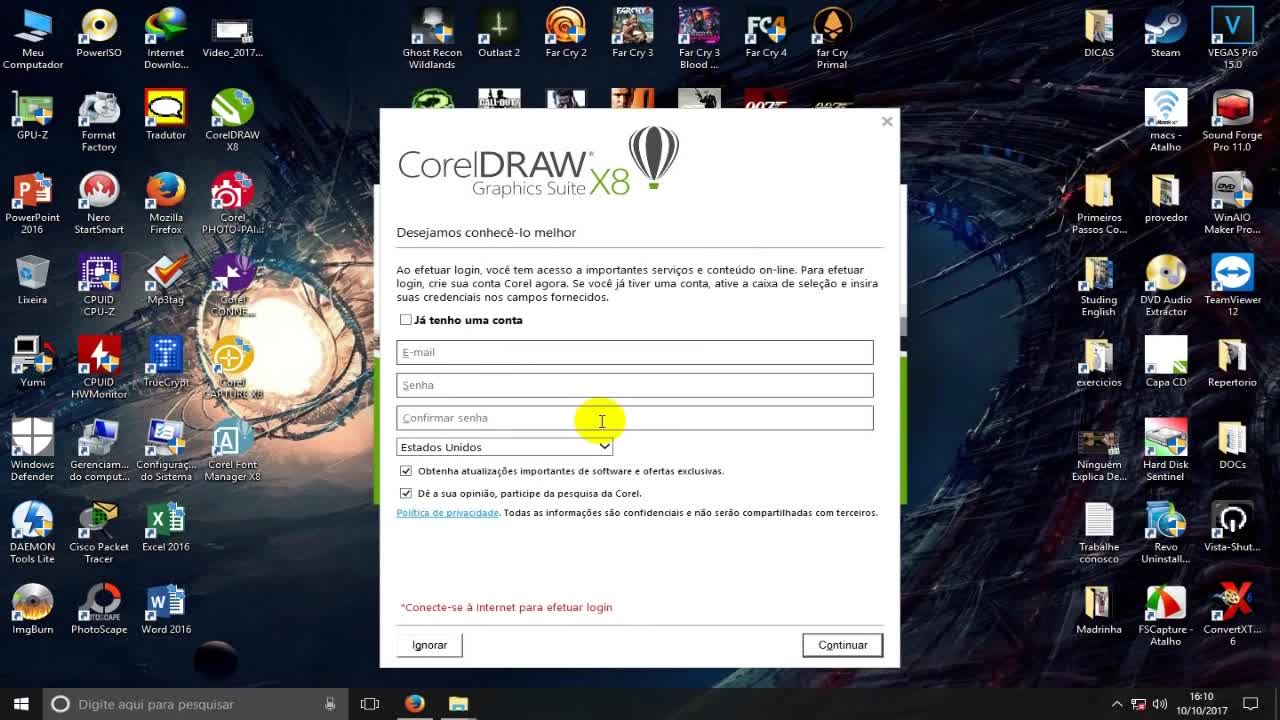 Baixar e Instalar Corel Draw X8 Sem erro