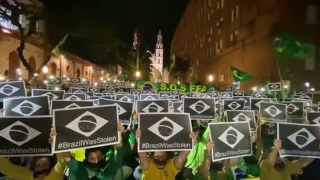 Women on the street fight for Brazil