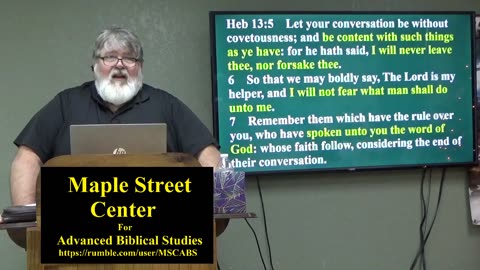 Hebrews Chapter 12 & 13