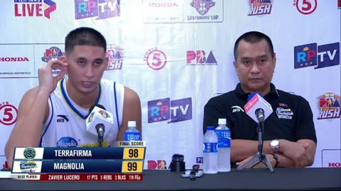 Interview with Best Player Zavier Lucero and Coach Chito Victolero [Sep. 12, 2024]