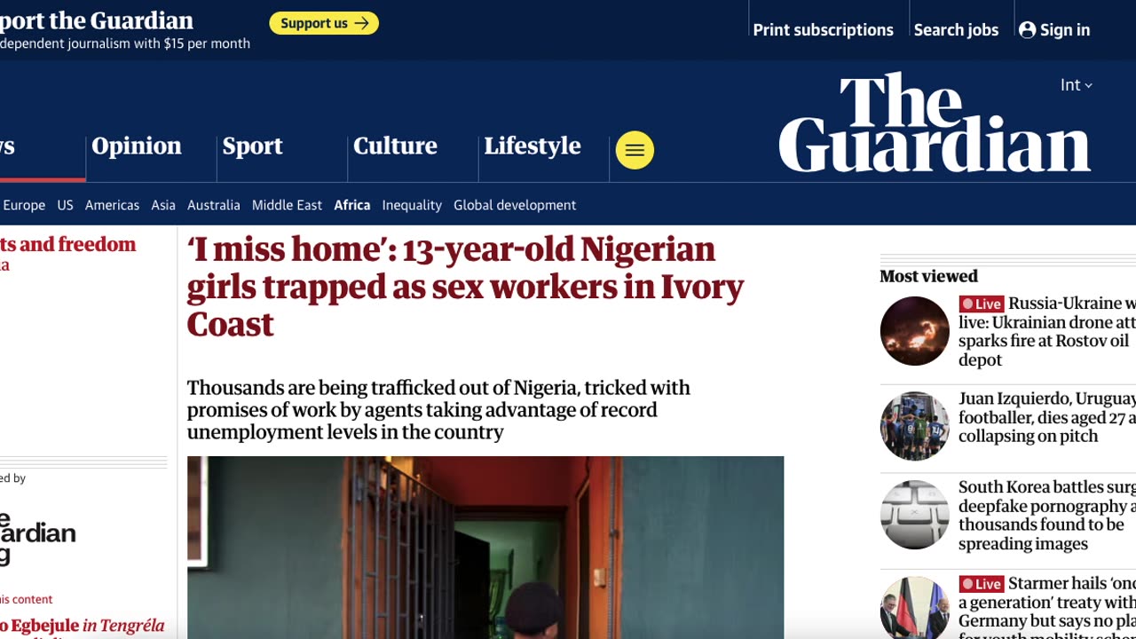 Jason W Chan's Take - Freedom Fighter: 13-year-old Nigerian girls trapped as sex workers