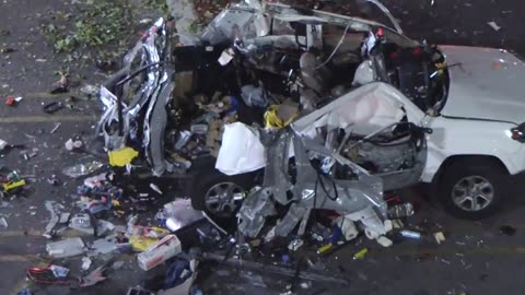 Los Angeles, CA: Man lights cigarette inside SUV filled with propane tanks causing explosion
