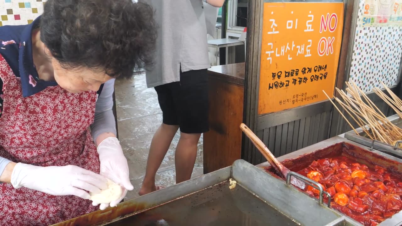 The cheapest snack restaurant in Korea Korean street food