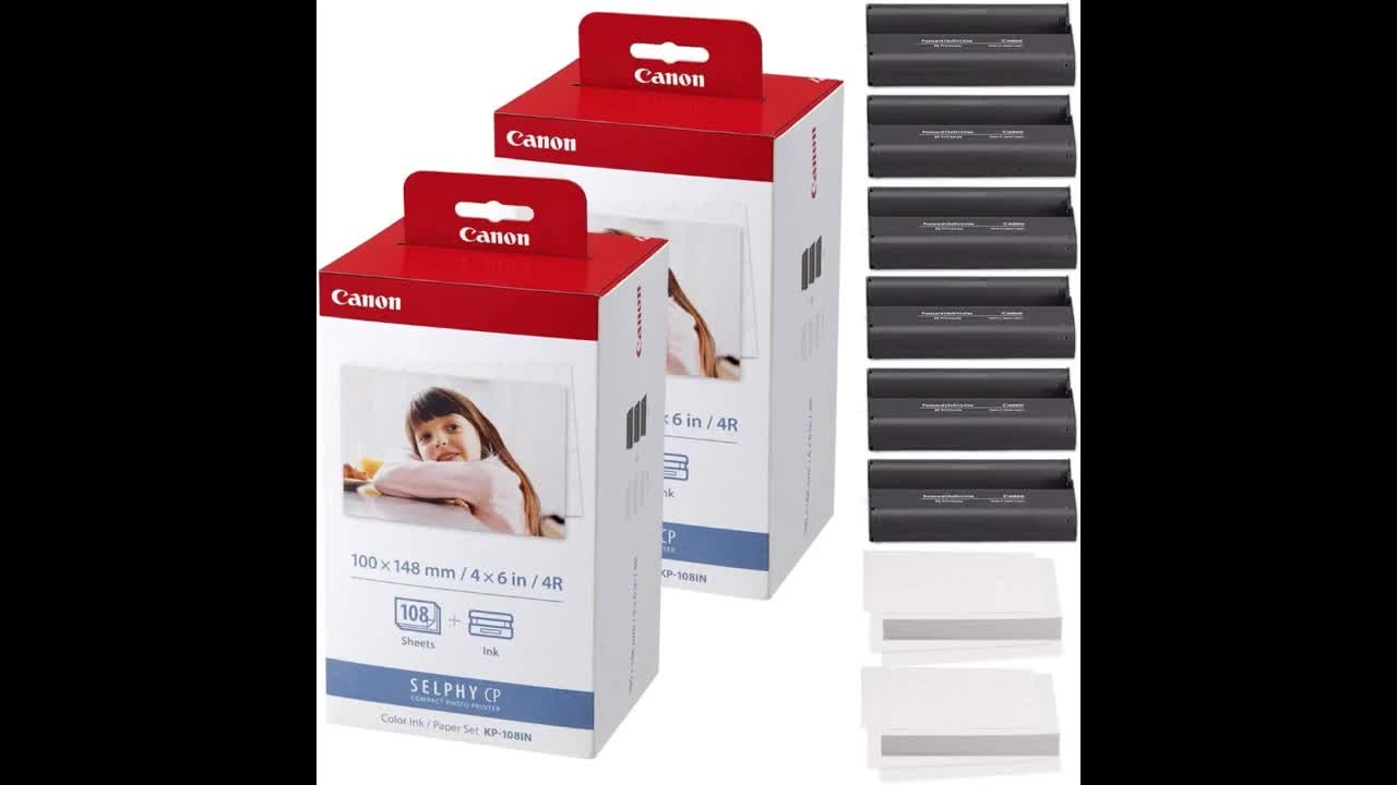 Review: Canon KP-108IN Color Ink and Paper Set - Total of 216 Sheets and 6 Ink Cartridges