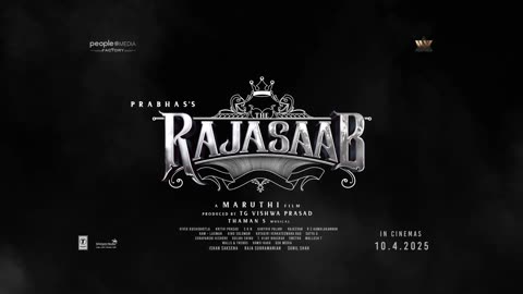 The RajaSaab Motion Poster | Prabhas | Maruthi | Thaman S | TG Vishwa Prasad | People Media Factory