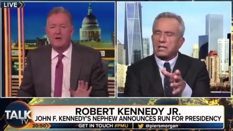 Piers Morgan CUTS OFF Robert Kennedy Jr. After he says COVID-19 vaccines neither safe nor effective