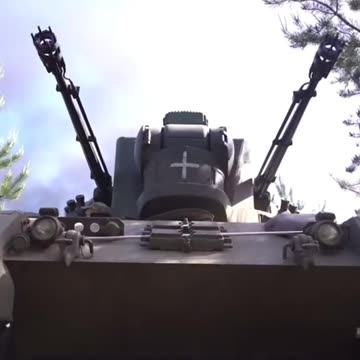 Footage of a Gepard AAA Complex