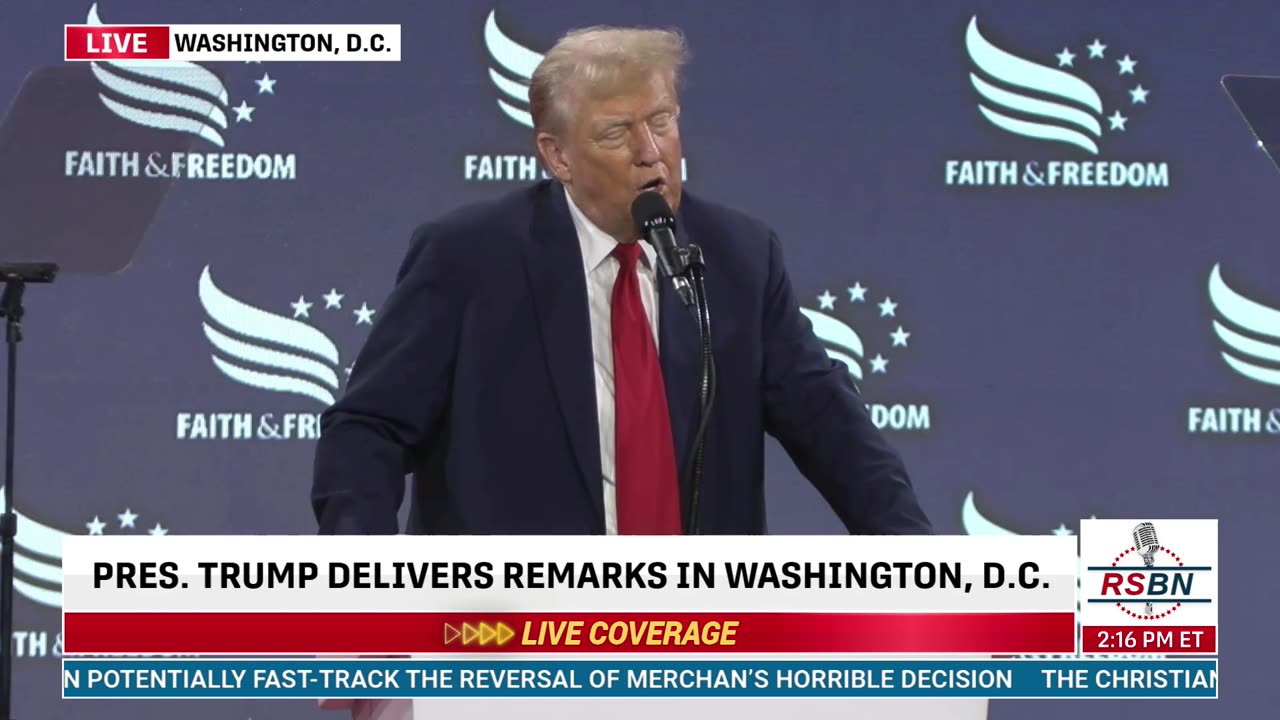 Trump Keynotes the Faith and Freedom Coalition's Road to Majority