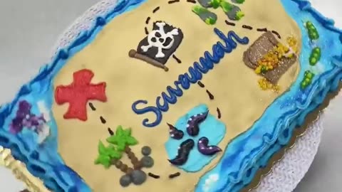 Treasure Map Cake