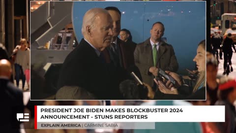 President Joe Biden Makes Blockbuster 2024 Announcement - Stuns Reporters