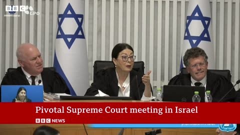 Israel Supreme Court showdown over controversial judicial reform BBC.#breakingnews #israel #bbc