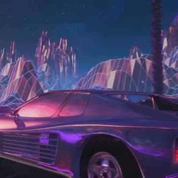 Welcome to the Future: Futuristic Cities and Retro Cars #shorts
