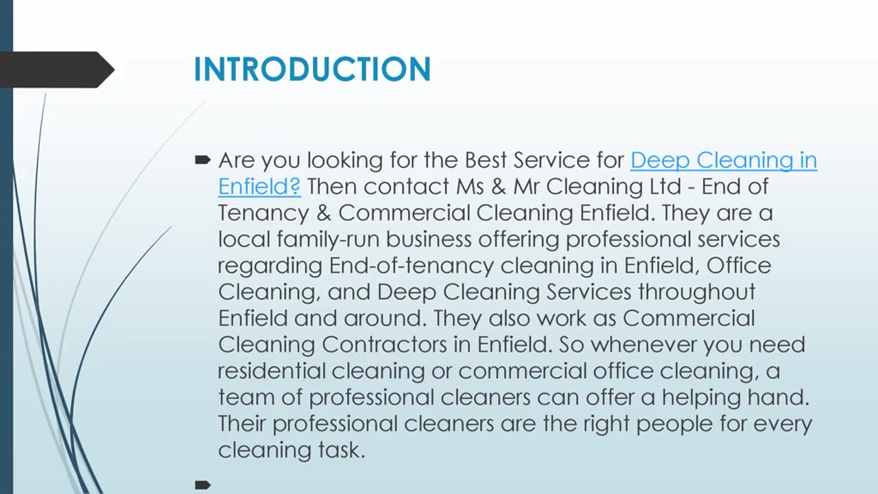 Best Deep Cleaning in Enfield.