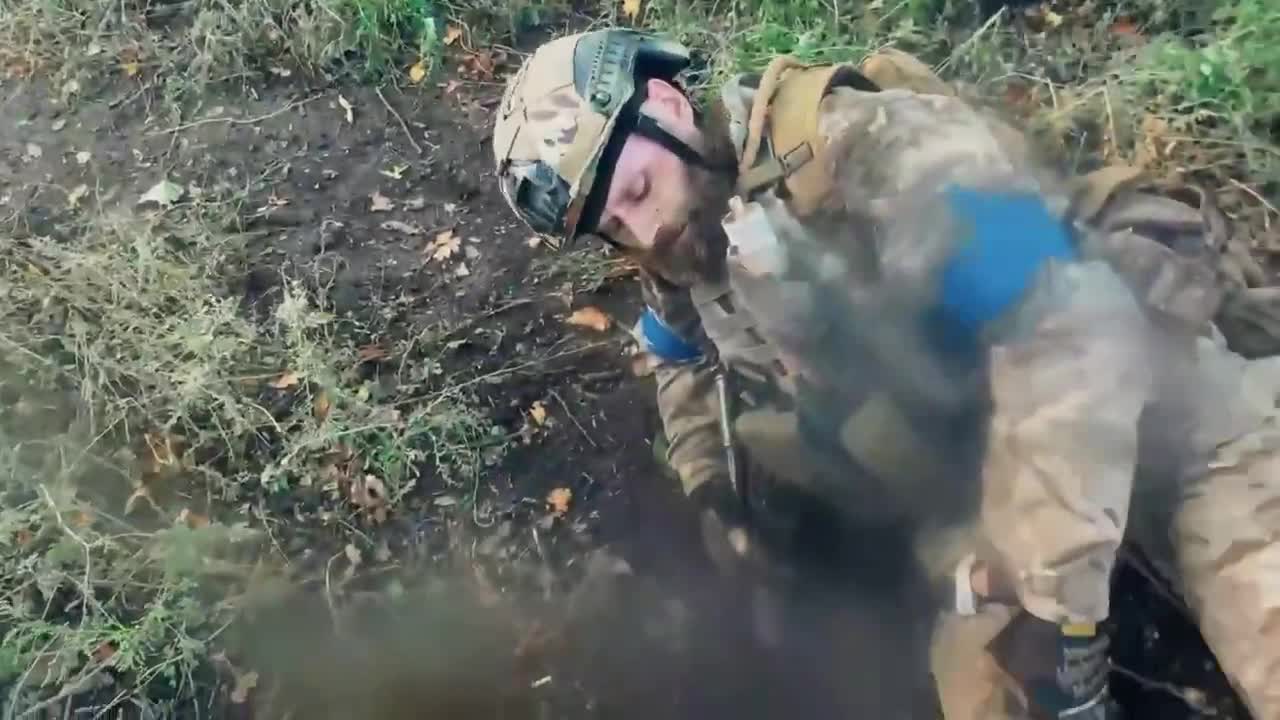 Ukrainian foreign legion helmet cam recorded their own death. Shot in the head at the end.