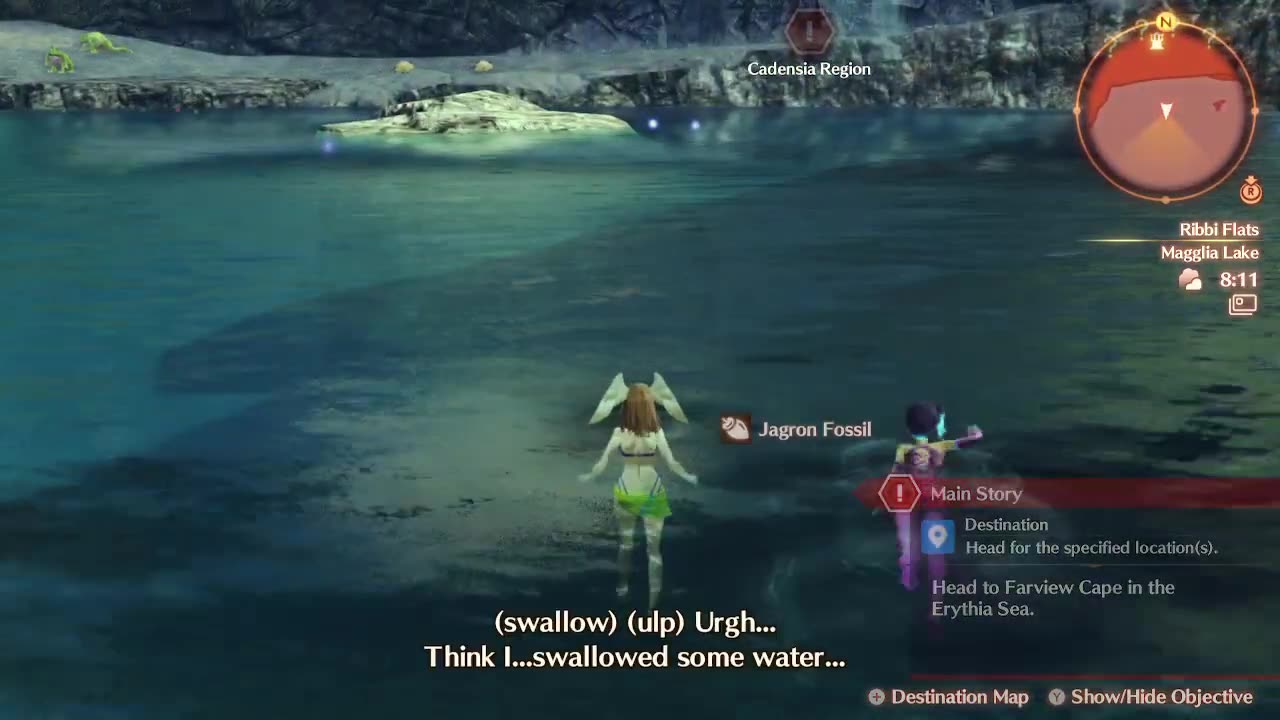 Xenoblade Chronicles 3: Miyabi almost drowns