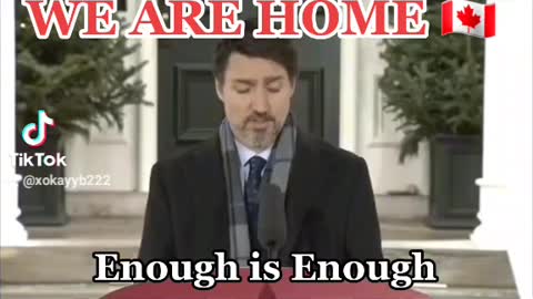 ENOUGH IS ENOUGH TRUDEAU