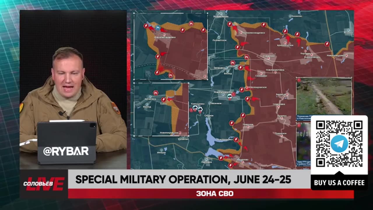 βΊπ·πΊπΊπ¦π¨βοΈβ‘ Rybar Review of the Special Miilitary Operation on June 24-25 2024