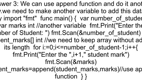 How to apply scanned value into lenght of the Array in go language