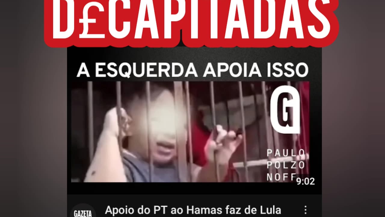 CRIANÇAS DEGOLADAS PELO HAMAS E PESSOAS INOCENTES E.ESQUERDISTAS NO BRASIL ESTÃO APOIANDO.