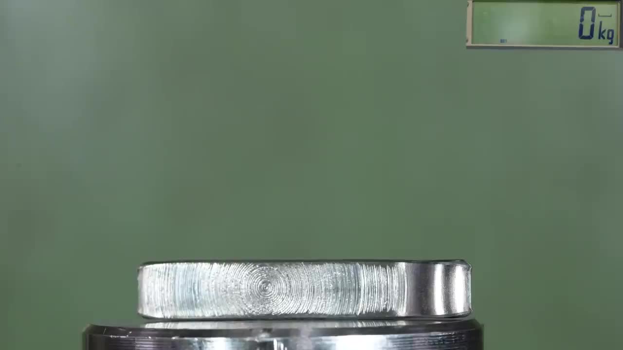 How Strong Is Tungsten Ring? Hydraulic Press Test!-12