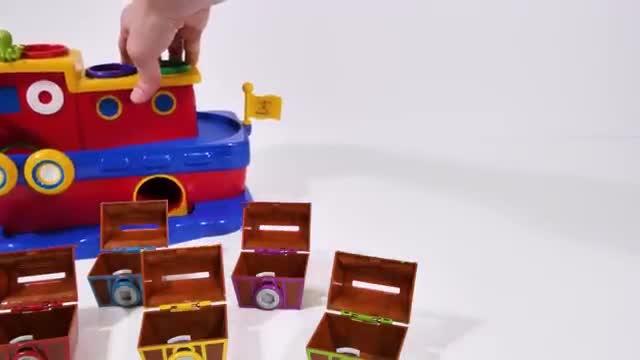 Peppa pig treasure chests color learning video for toddlers and kids