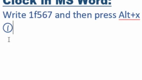 clock in MS Word | Microsoft Office Tricks