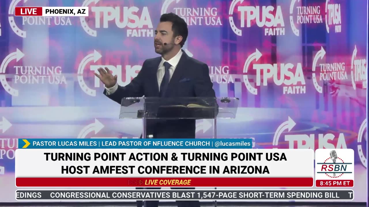 FULL SPEECH: Pastor Lucas Miles Speaks at TPUSA's America Fest Conference: Day Three - 12/21/24