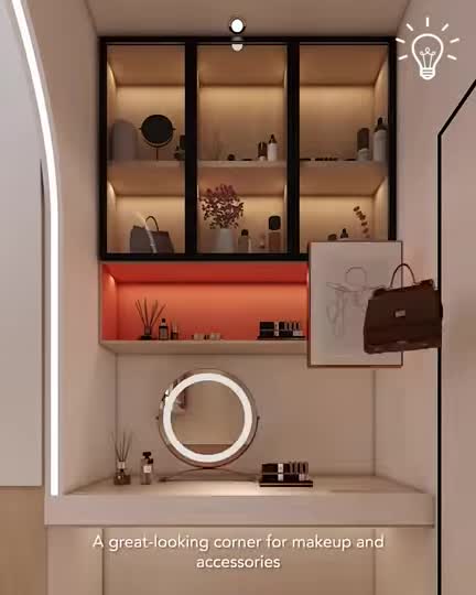 3D Designing a beautiful & space-saving bedroom 😍