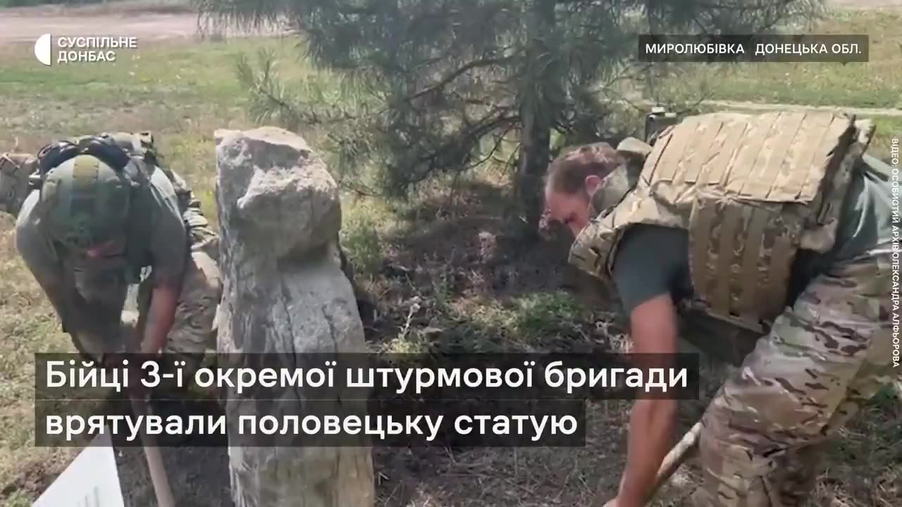 Ukrainian soldiers from the 3rd Assault Brigade saved a 900-year-old