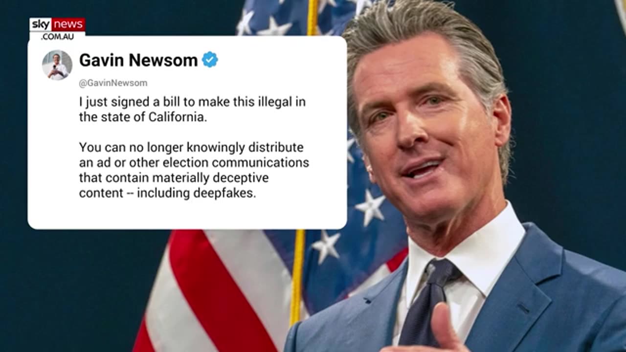 SKY NEWS Hysterical Kamala Harris parody ad goes viral after being banned by Gavin Newsom