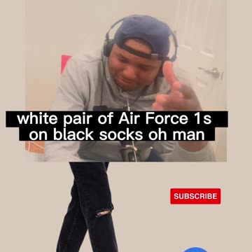 😂👟 White Sneakers and Black Socks: A Fashion Disaster? 😱🚫 #FashionFails #WhiteSneakers #BlackSocks