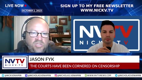 Jason Fyk Discusses Courts Have Been Cornered On Censorship with Nicholas Veniamin