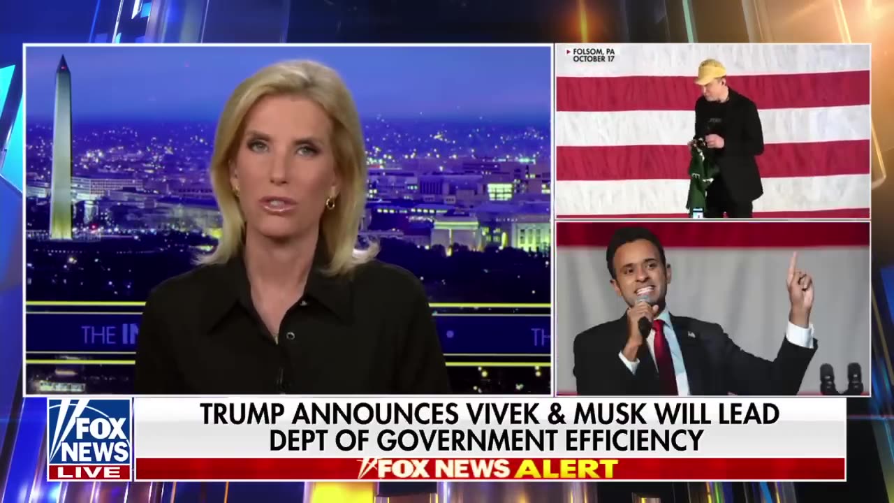 BREAKING NEWS Trump names Elon Musk and Vivek Ramaswamy to lead Department of Government Efficiency