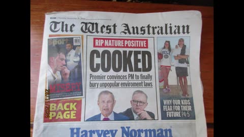 Was today's West Australian story about Cervantes evacuation part of Operation Crazy Cooker?