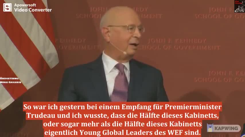 KLAUS SCHWAB-YOUNG GLOBAL LEADERS:"WIR SIND STOLZ,DASS WIR IN DIE REGIERUNGEN DER LÄNDER EINDRINGEN"