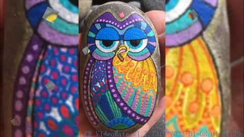 Beautiful and funky Rock stone painting ideas