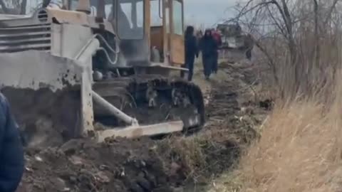 In the Zaporozhye region, Tochka-U of the Armed Forces of Ukraine got stuck in the ground