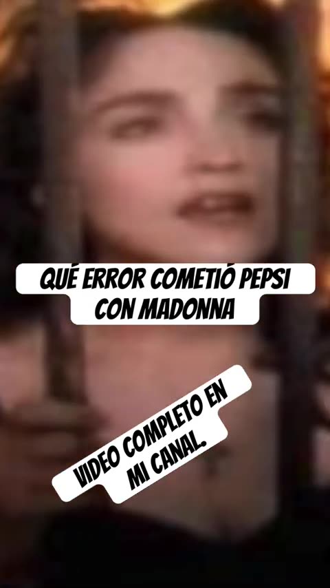 Pepsi dice que no sabía blasfemia de Madonna en Like A Prayer