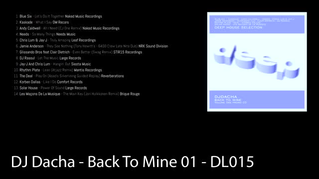 DJ Dacha - Back To Mine 01 - DL015 (Real Deep House Music)