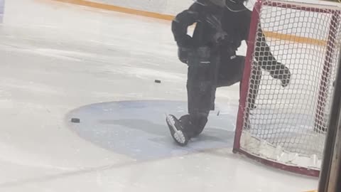 First Hockey Game Ends In Faceplant