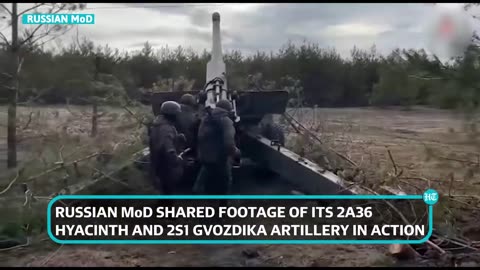 Putin's Army bombards Ukrainian stronghold with 'Hyacinth' & 'Gvozdika'…..