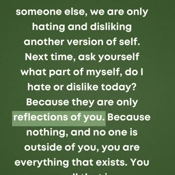 Everyone is a reflection of YOU. So take a good look in the mirror lol. #reality